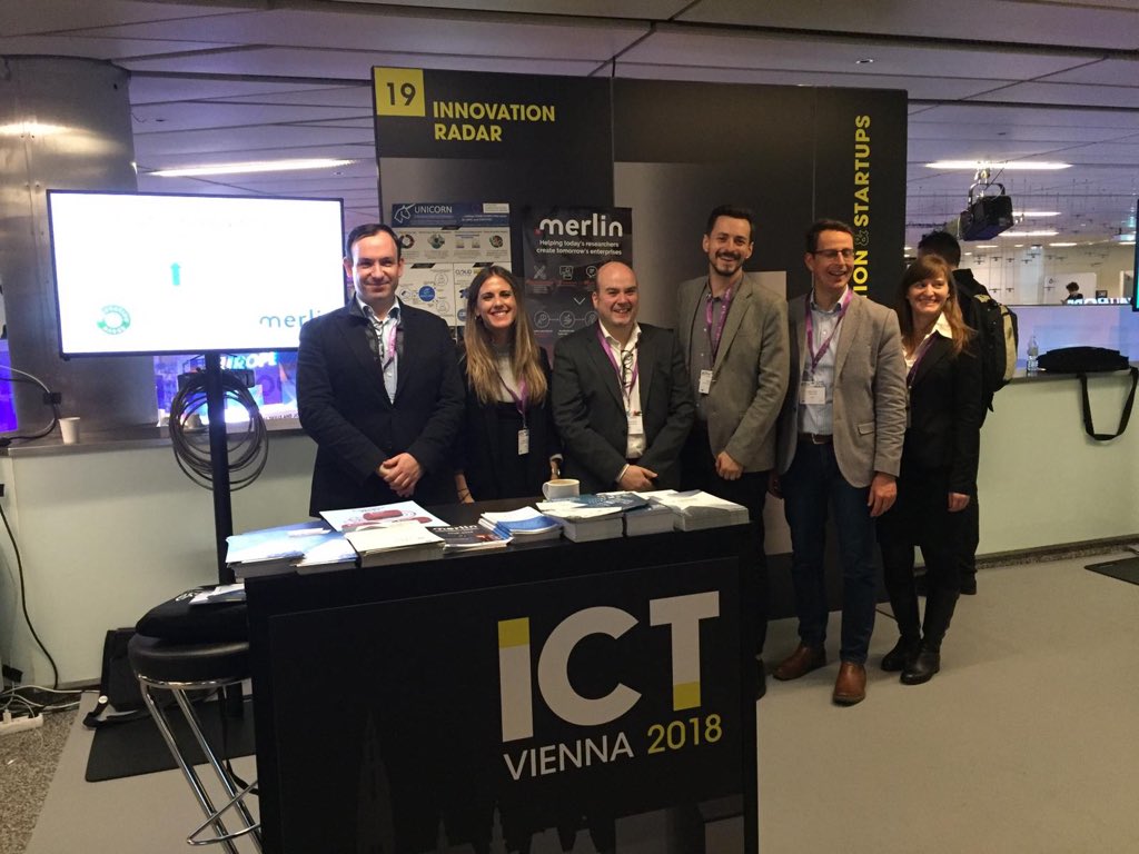 Merlin_ICT's tweet photo. Come visit us at Inno19 booth to meet our team a get to know supporting opportunities offered in the context of @InnoRadarEU #ICT2018 https://t.co/6EzAKPhuFk