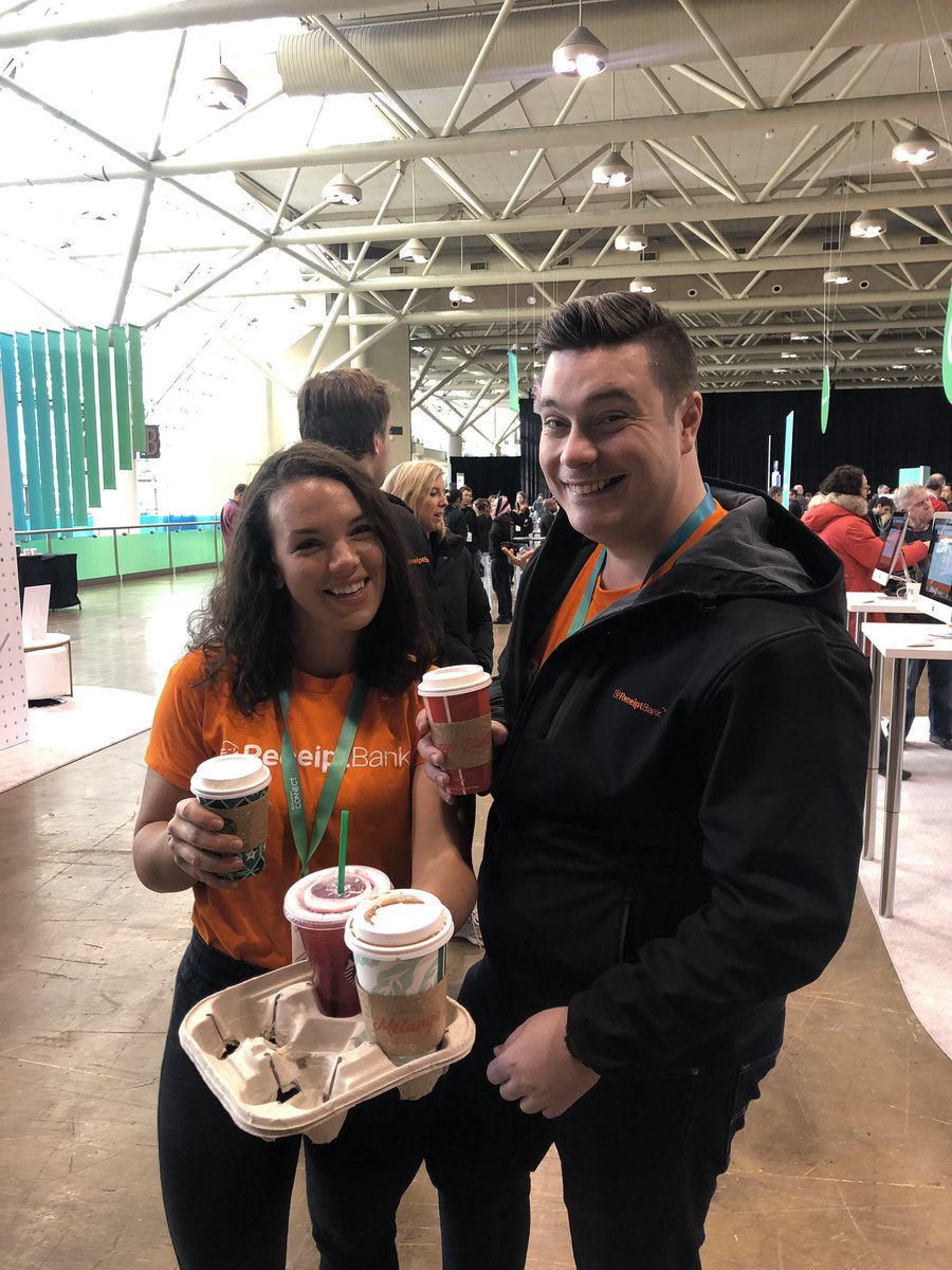AliciaEvans3001's tweet photo. Not all heroes wear capes....sometimes they wear orange T-shirt’s! Thanks Andrea and Sig for the fuel! 🍊☕️ #QBCConnect  Don’t forget to visit @ReceiptBank while you’re at @QuickBooksCA!!!!! https://t.co/zwIQjJeaGx