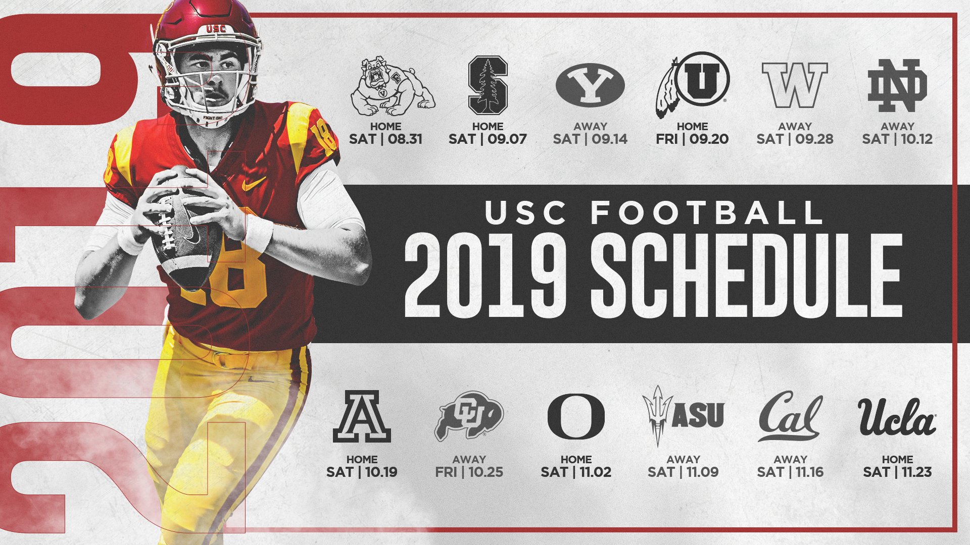 USC Trojans on Twitter "FIRST LOOK The 2019 USC Football schedule! 