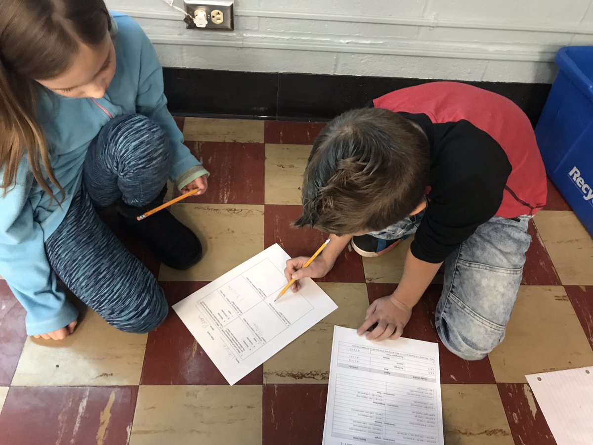 Tuesday started right with our visit to <a href="/bissettsps/">Bissett Elementary</a>.  Upper grade students rally coaching each other around metric conversions.  
#spslearning