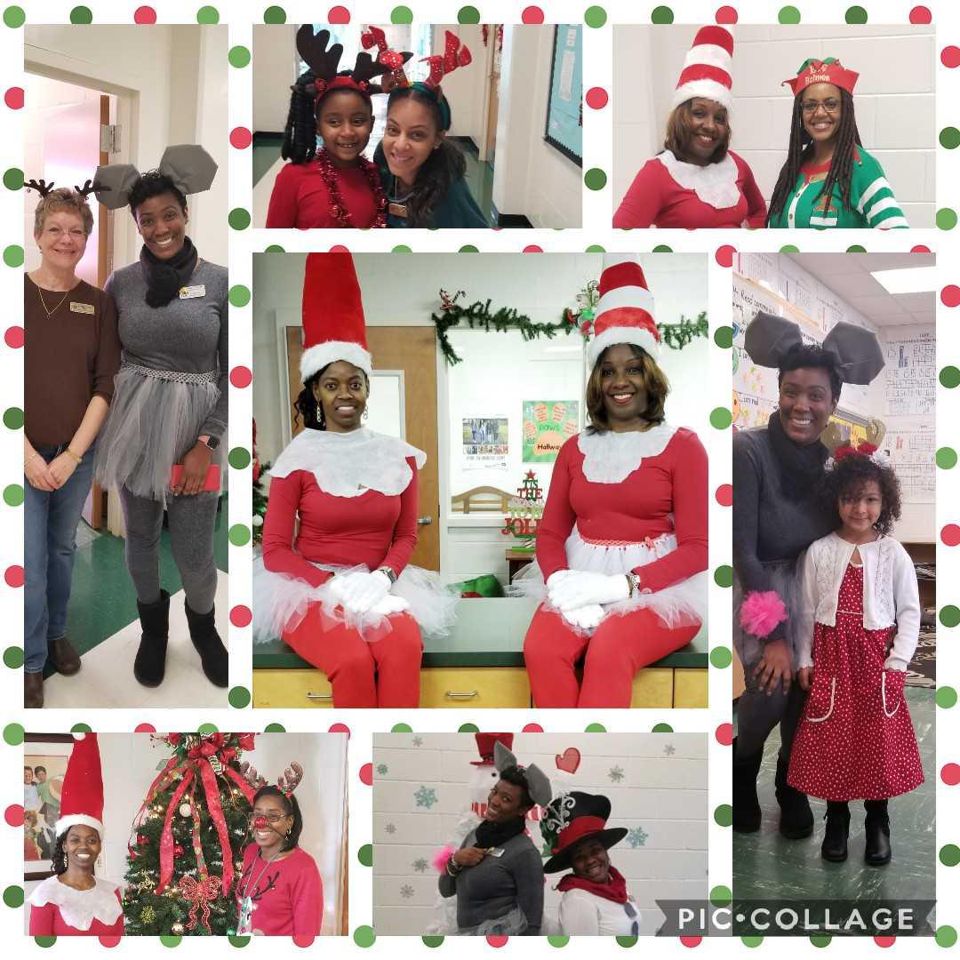 CynthiaSJewell's tweet photo. Rudolph, Horton, Vixen, and several elves made an appearance at #SES today @chari_cowan @bea_holmes1 @DmitchellSES1 @MsCooper2017 @ThatTeacher07! #MerryGrinchmas #15daysofGrinchmasCheer #BetterTogetherHenry #SuperEnergizedSchool #TeachingandLearning #HavingFunWhileWorking🎄 https://t.co/Ra05J84kS9