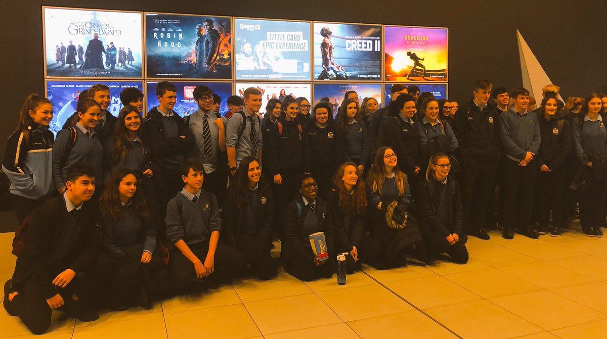 BHCMonaghan's tweet photo. A well deserved #TuesdayTreat for the #TY & #LCA groups involved In #Oklahoma2018. Thanks to @RiceCoaches and @omniplexcinema #Monaghan #BohemianRhapsody #BHCDrama #BHCMusic https://t.co/5jxOZQNeQk