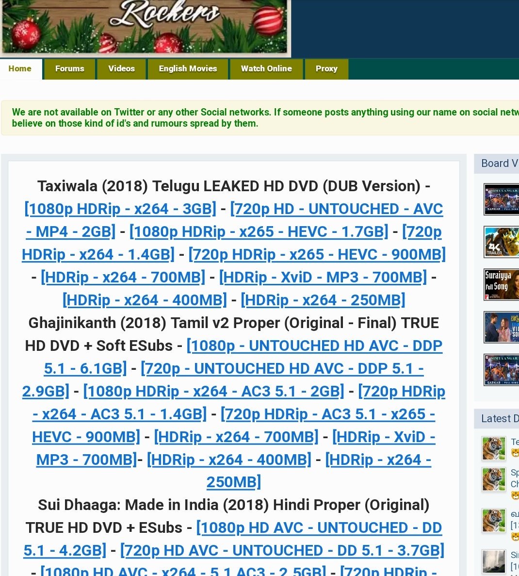 Tamilrockerss on X: Tamil Rockers Click this Link t.coLxH8ac3onk  Please follow me for latest Updates new website for videos #tamilrockers  #tamilrocker #tamilmovies #TamilGun #tamilmv t.cozGLR6kH8Uv  X