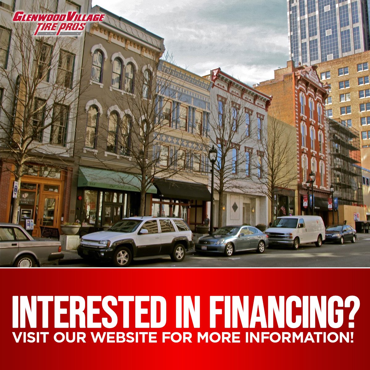 Interested in financing your new tires, wheels, etc.? Visit our website for more information! #GlenwoodVillage #TirePros bit.ly/2GIehMR