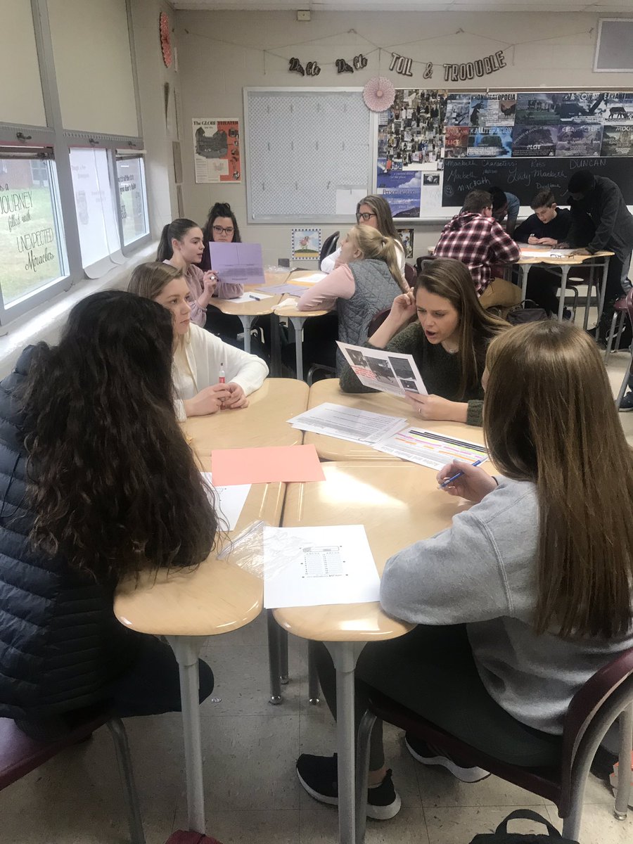Science Hill sophomores are collaborating to complete EOC grammar review. #weareready @SHHS_JCS