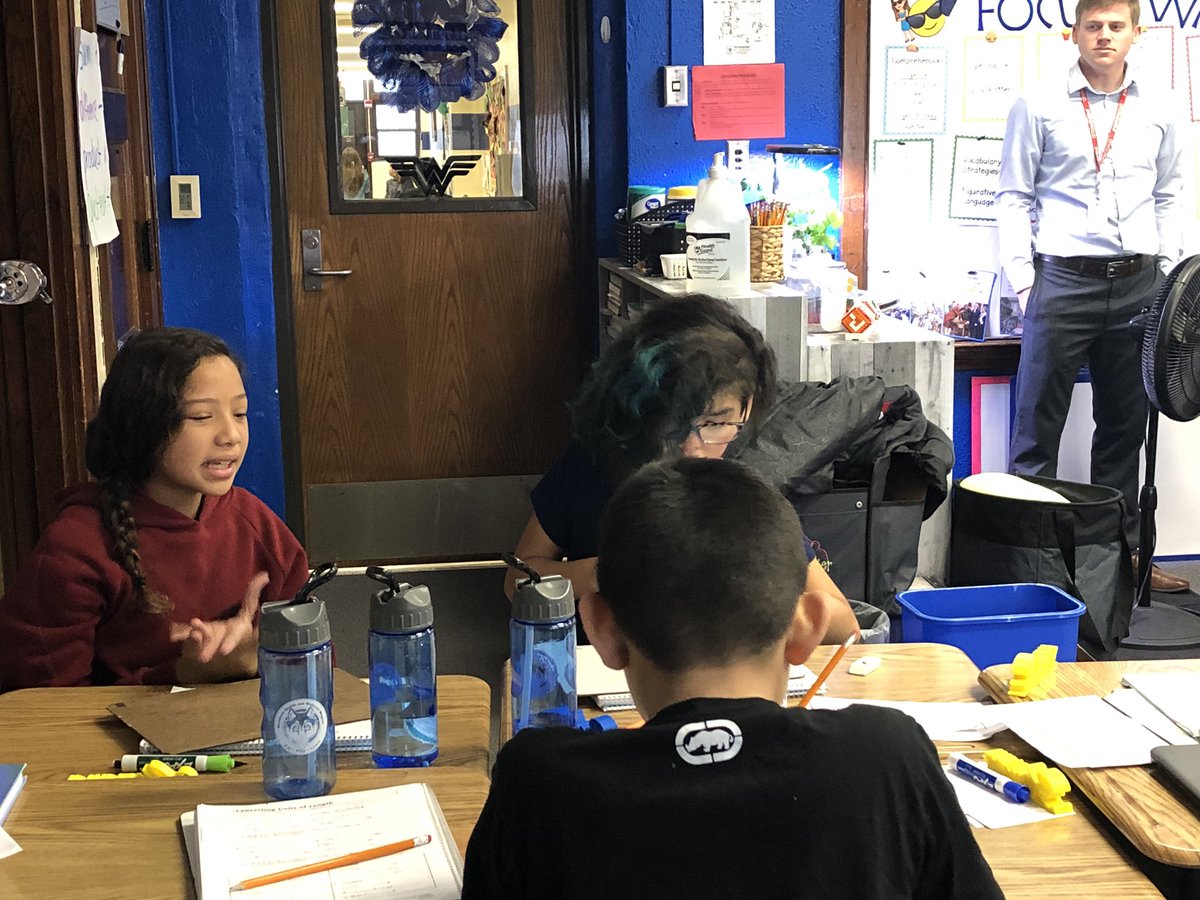 2nd stop Woodland Elem observing Ms. P. Parker. Awesome! Blown away with her teaching and student interaction. Saw a lesson on Internet Safety and Math Journal time. Peer Tutoring at its best! Outstanding! <a href="/WichitaUSD259/">Wichita Public Schools</a> #WPSProud