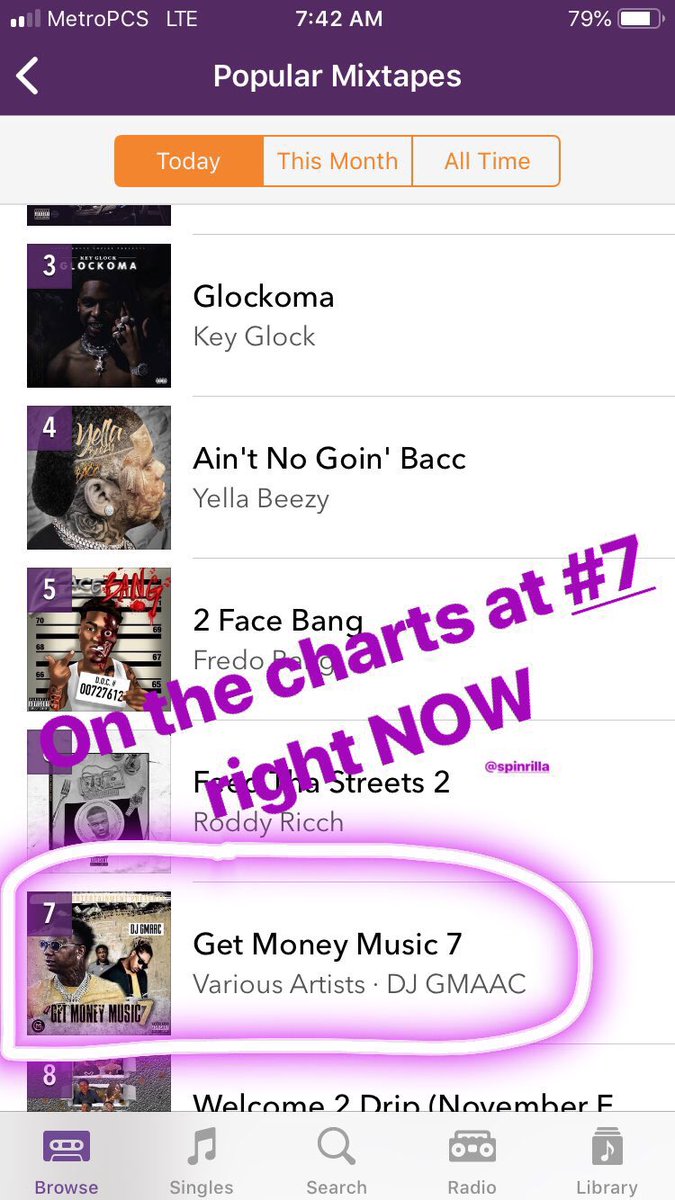 _GMAAC's tweet photo. “Get Money Music 7” is OUT NOW trending Front Page @spinrilla Go Stream/Download NOW 🌐🔌

https://t.co/rFehBobC5g 👈🏾 https://t.co/TCHzJXg80D