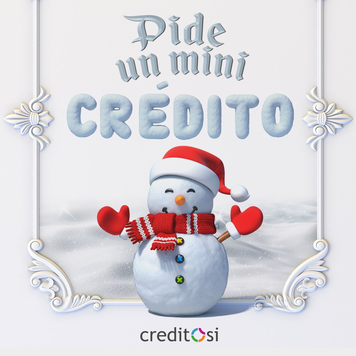 CreditoSi's tweet photo. ¿Contando los días que faltan para navidad? Ya queda menos para uno de los días más mágicos del año! Prepárate anticipándote con un minicrédito! 🎁🌟🎅🎄
https://t.co/bePsh9TmDN 
#minicredito #microcredito #credito #navidad #prestamo #creditopersonal #compras #gastos https://t.co/U5bGQ0jnD6