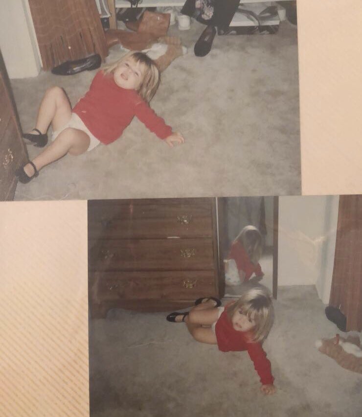 LindsGoins's tweet photo. Me as a toddler and me as a drunk adult getting home after a night out are the same https://t.co/QXp5AJZg75