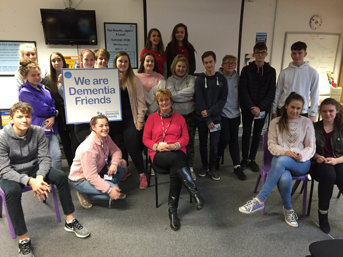 These fab students of @hccsixthform are now <a href="/DementiaFriends/">Dementia Friends</a> and helping to create a #Dementia Friendly Generation in #Honiton  - fabulous! <a href="/DPT_NHS/">Devon Partnership NHS Trust</a> @RDEhospitals <a href="/eastdevon/">East Devon District Council</a> <a href="/midweekherald/">Midweek Herald</a> <a href="/timdixonscoop/">Tim Dixon</a> <a href="/alzheimerssoc/">Alzheimer's Society</a> <a href="/ActionEDevon/">Action East Devon</a> @HenryFBrown1 <a href="/duncanhoniton/">Duncan Sheridan-Shaw 🇬🇧🏳️‍🌈</a> #commnity