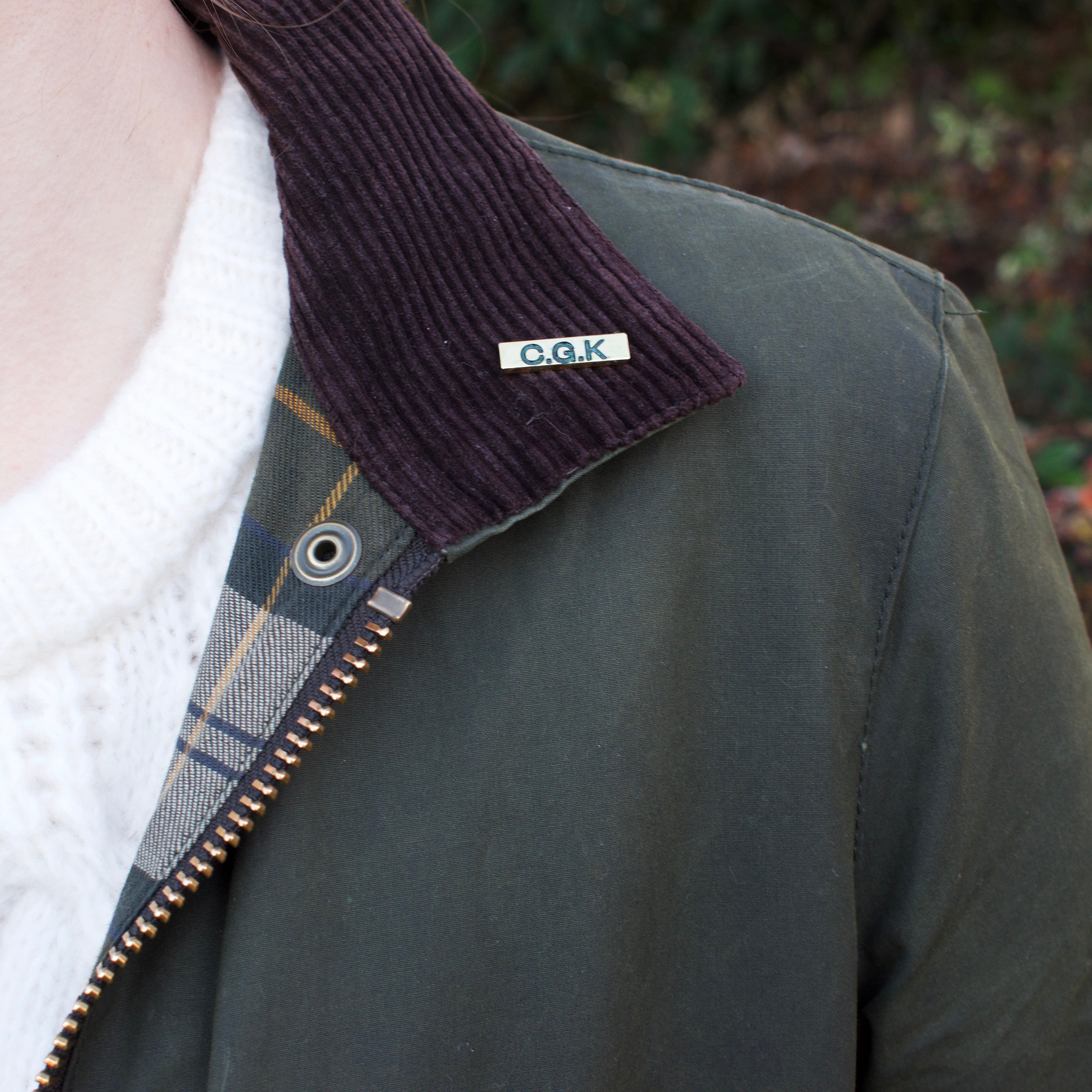 Barbour badge on sale