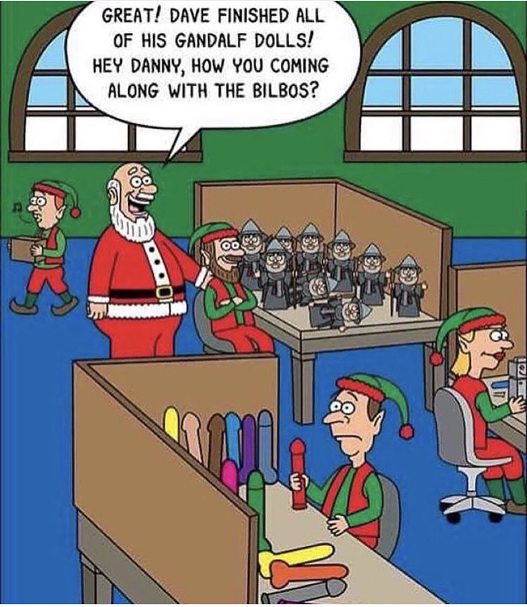 SmartAssTwit's tweet photo. Danny had never been a great listener....
Scott Metzger Cartoons
#christmas #TuesdayThoughts #LittleKnownFactsAboutMrsClaus #lotr #LordOfTheRings #bilbobaggins #gandalf #santa https://t.co/xpf09BG6J5
