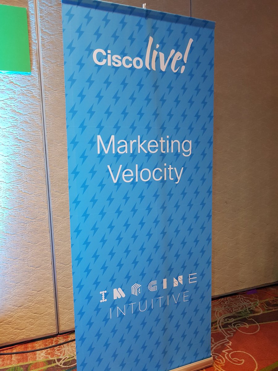Marketing Velocity en #CiscoLiveLA  #CustomerExperience #Analytics #automation