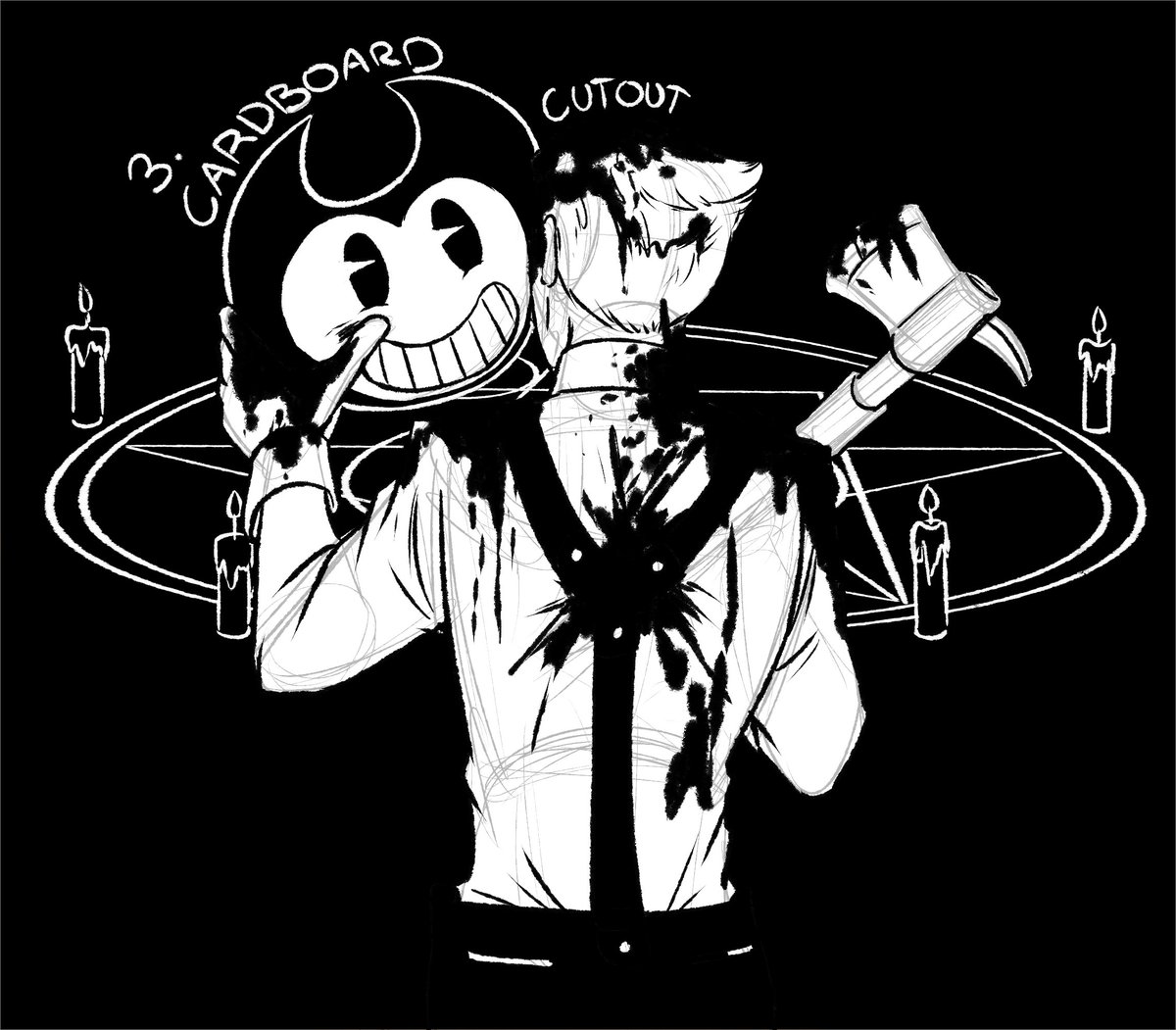 AceofIntuition's tweet photo. I did like, the first week of #intober2018 and then school caught up with me
#BATIM #Bendy_and_the_Ink_Machine #Sammylawrence #Wallyfranks https://t.co/q5rmGE8BKz