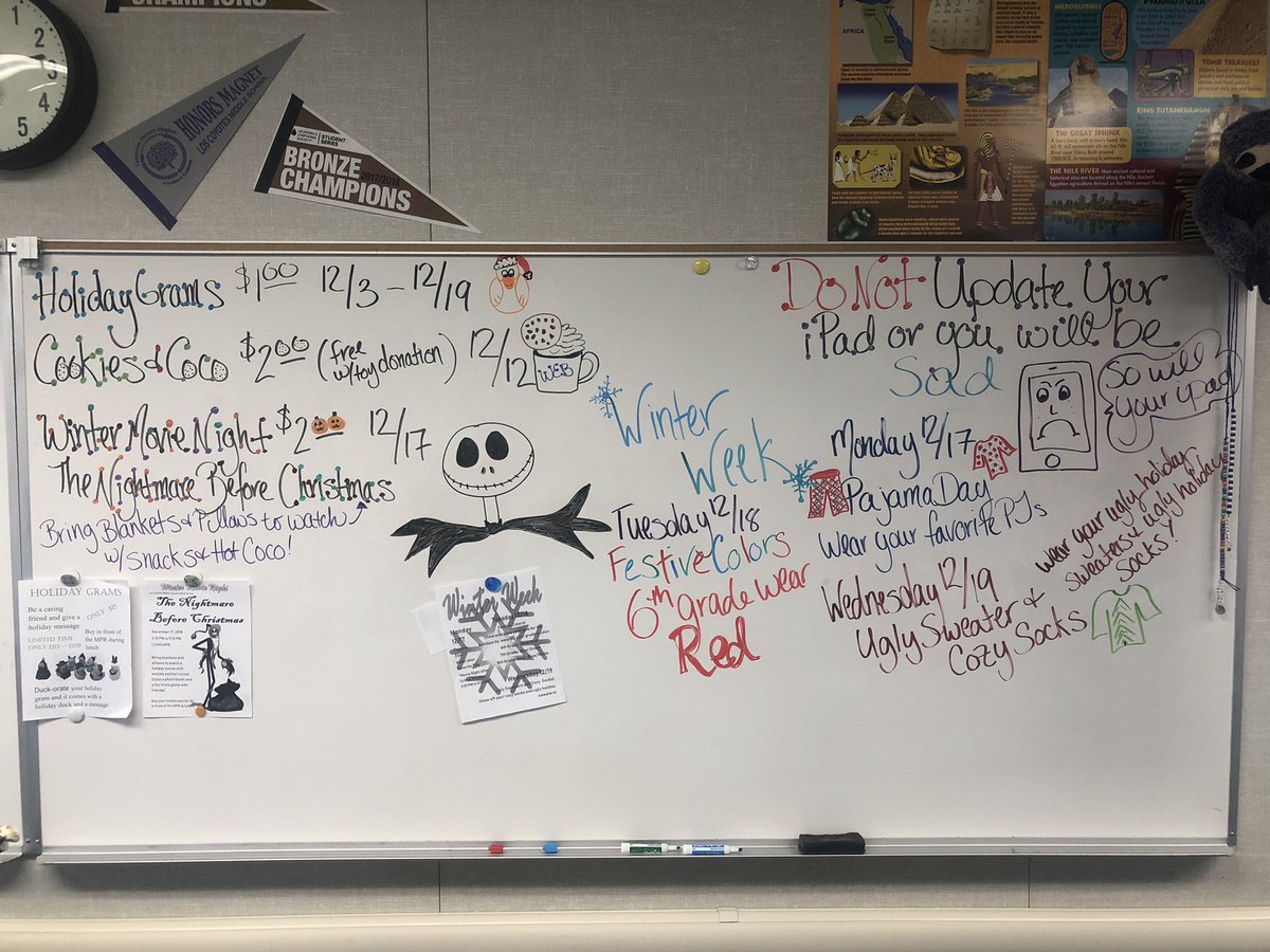 Techie_Carlisle's tweet photo. At least my students canβt say they donβt know whatβs happening! @lcmsasb @msrod62 @PrincipalLCMS @LCMS_AP @mspelady #lcms #NLMUSD #nlmlearns https://t.co/powK39td7U