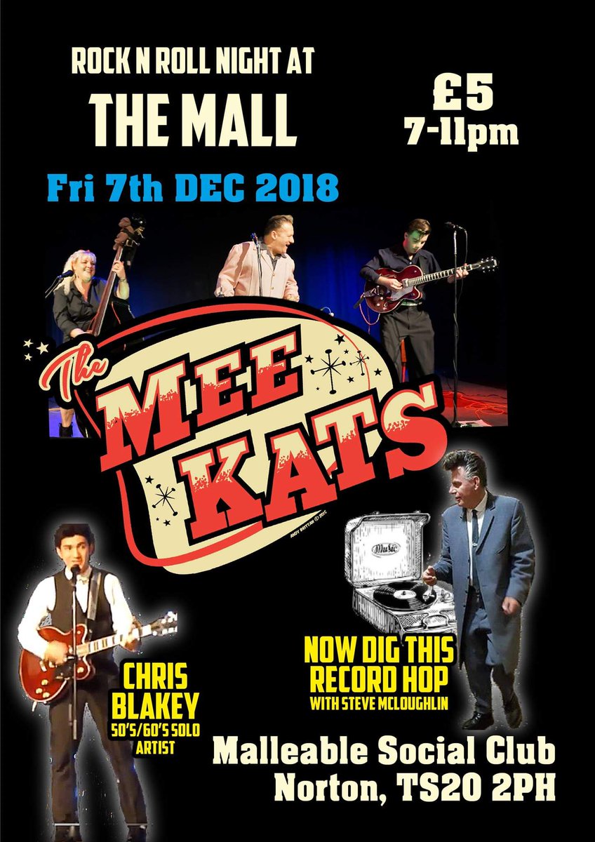 This Friday!!!!
#rockabilly #rocknroll #TheMeeKats