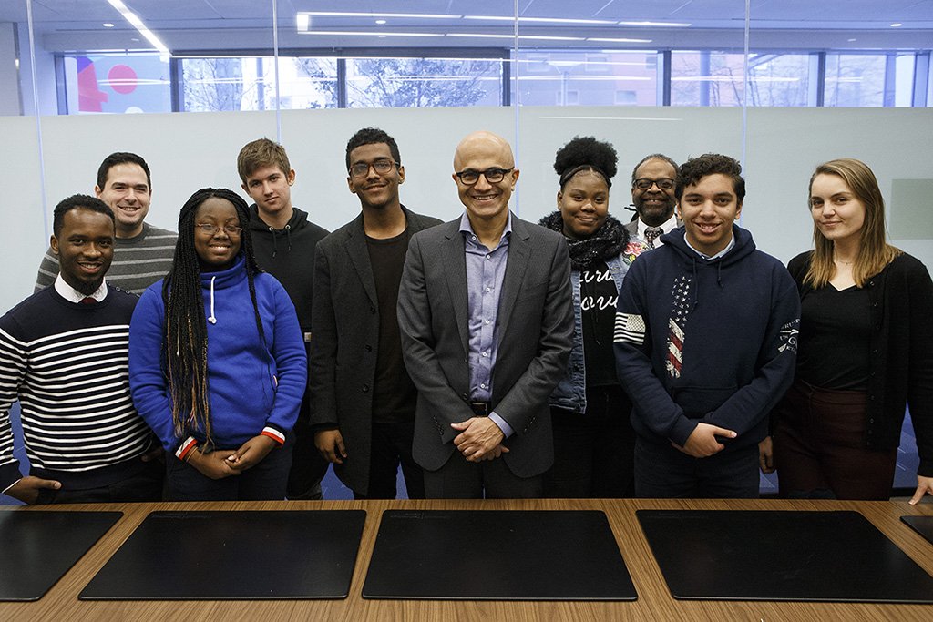 It’s #CSEdWeek, and this morning I met with students and teachers from Brooklyn and the Bronx, who shared with me their coding projects and explained how our TEALS program is preparing them with new skills. What an inspiring group of future innovators!
