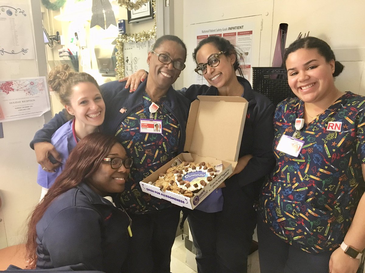 LisandraTorre19's tweet photo. LMH Mother-Baby celebrating Claire Megie for becoming newly certified in Maternal-Newborn Nursing. #proud #AmazingNursesLMH #insomniacookies #certifiedRN @jos9271 @JoanHalpern @J_MMejia https://t.co/nepnyQNqZt