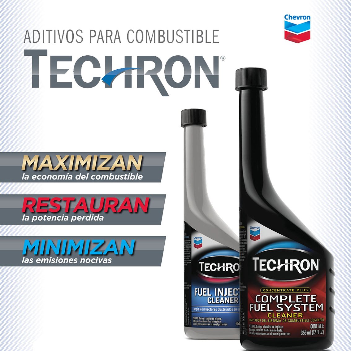 HavolineCol's tweet image. Maximiza la economía del combustible, restaura la potencia perdida y minimiza las emisiones nocivas con aditivos  #Techron de #Chevron.
