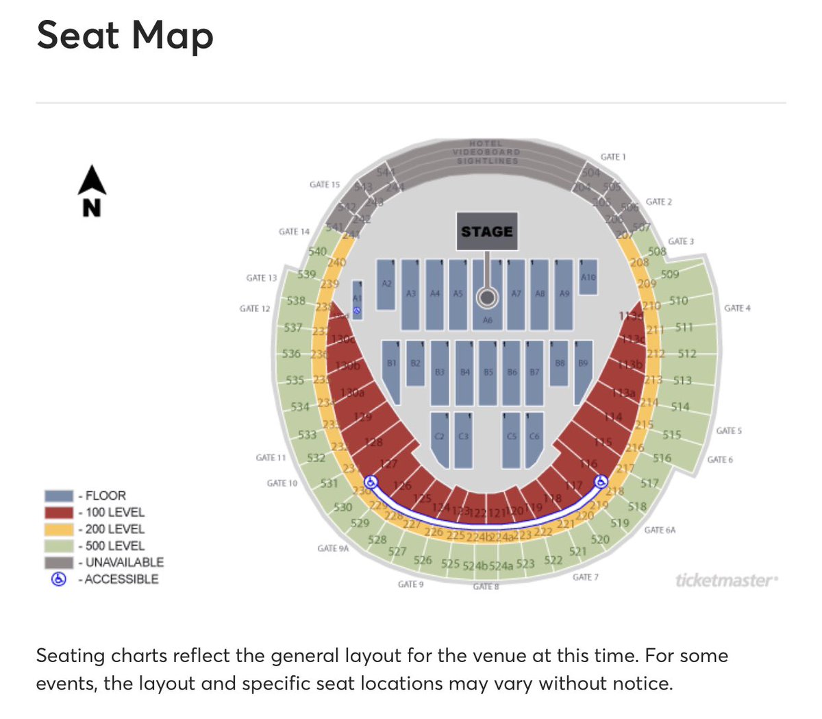 Rogers Concert Seating Chart