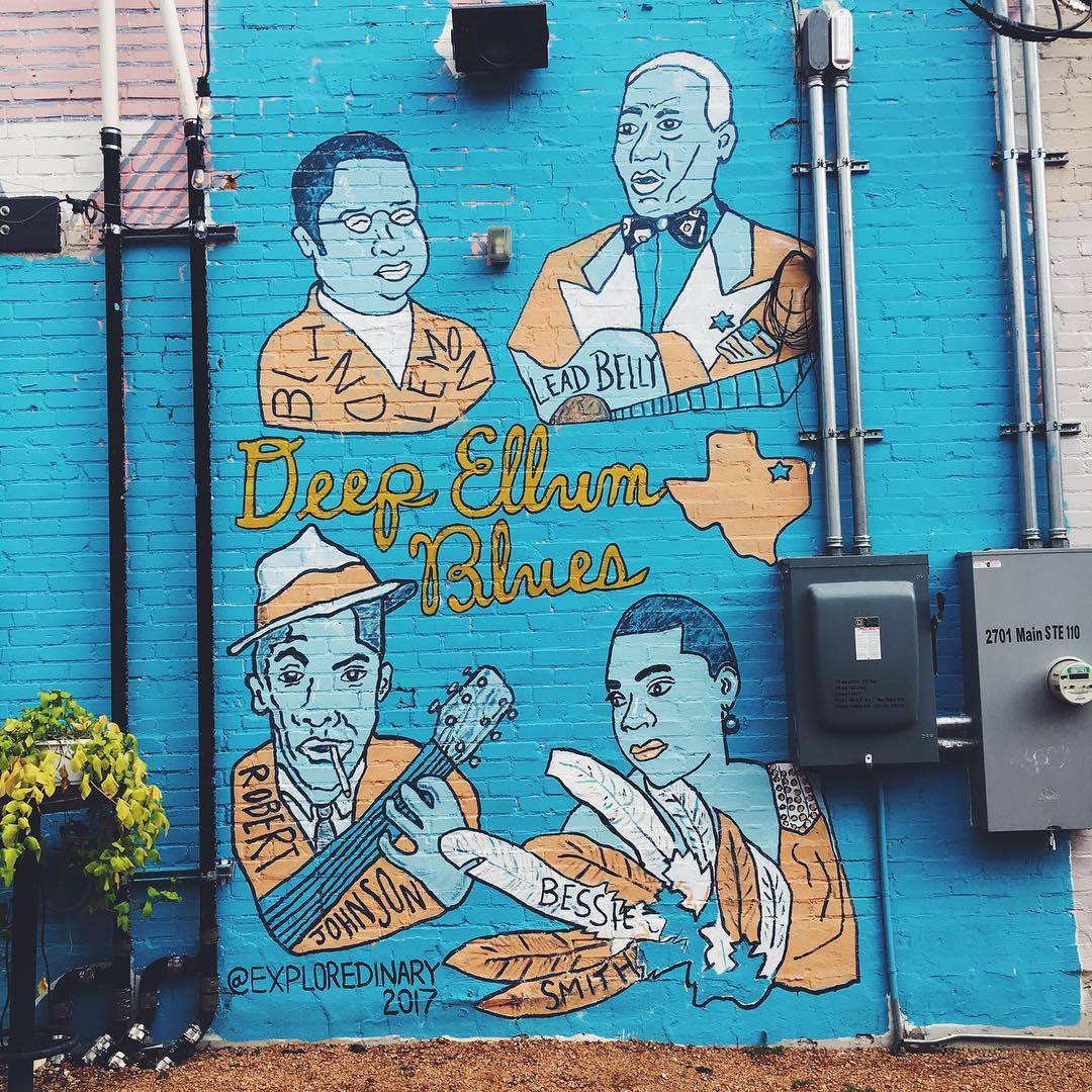 The23Dallas's tweet photo. Back to what started it all, the roots of #DeepEllum 🎨 #blues 
..
📸deepellum https://t.co/nJF5JIAz43