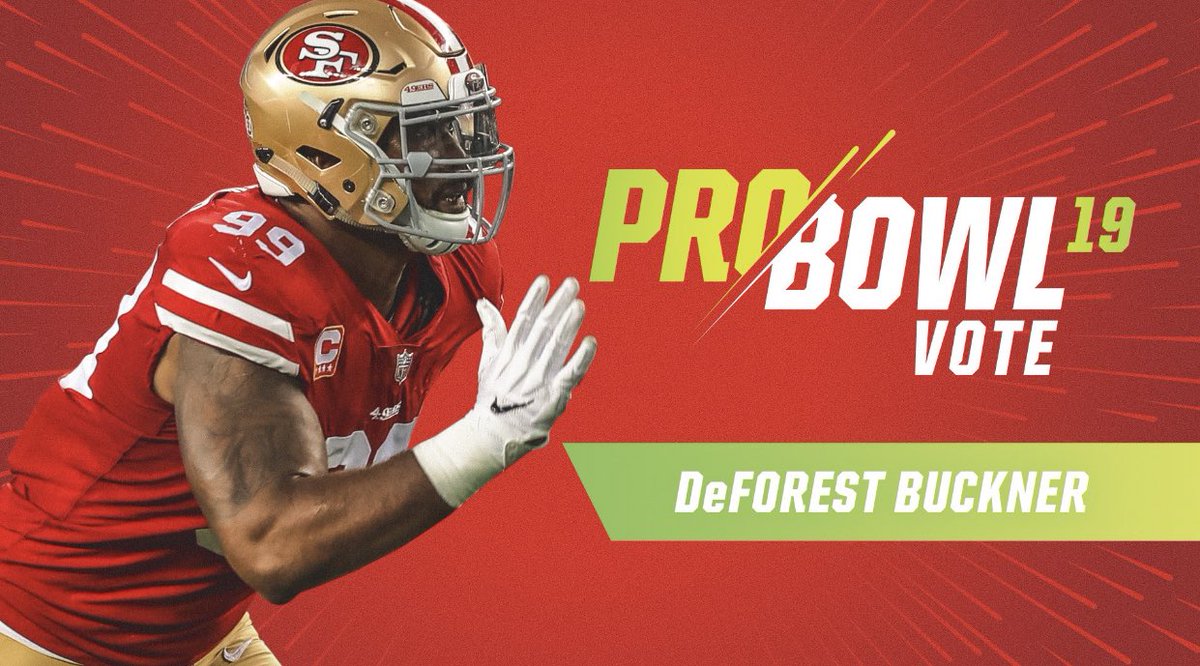 Every Retweet= One Vote. Thank you Faithful 🙌🏾
#ProBowlVote #DeForestBuckner 
#ProBowlVote #DeForestBuckner
