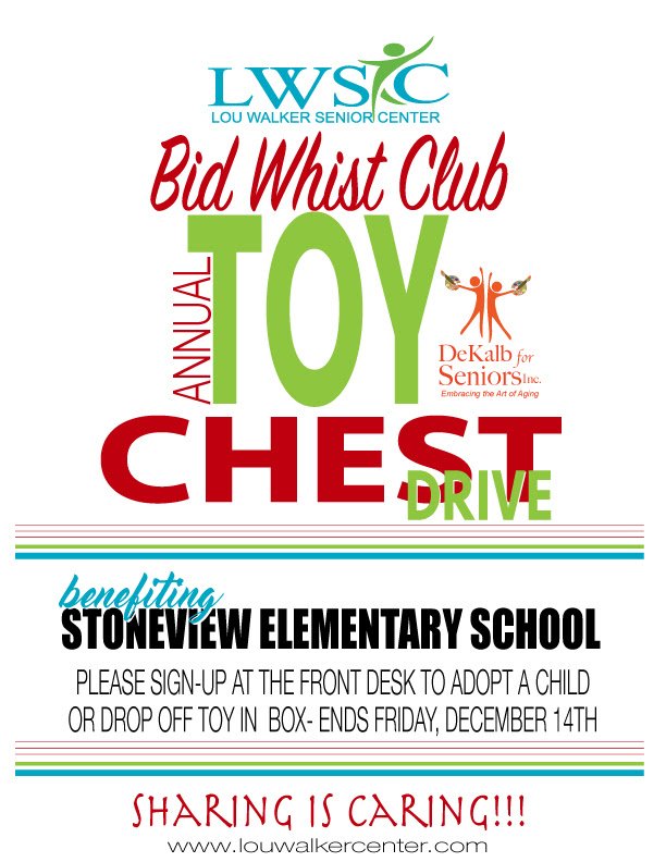 LouWalkerCenter's tweet photo. Annual Toy Drive for Stoneview Elementary School Toy Drive Ends Friday, December 14th @ItsInDeKalb https://t.co/OvIbeIk9j8