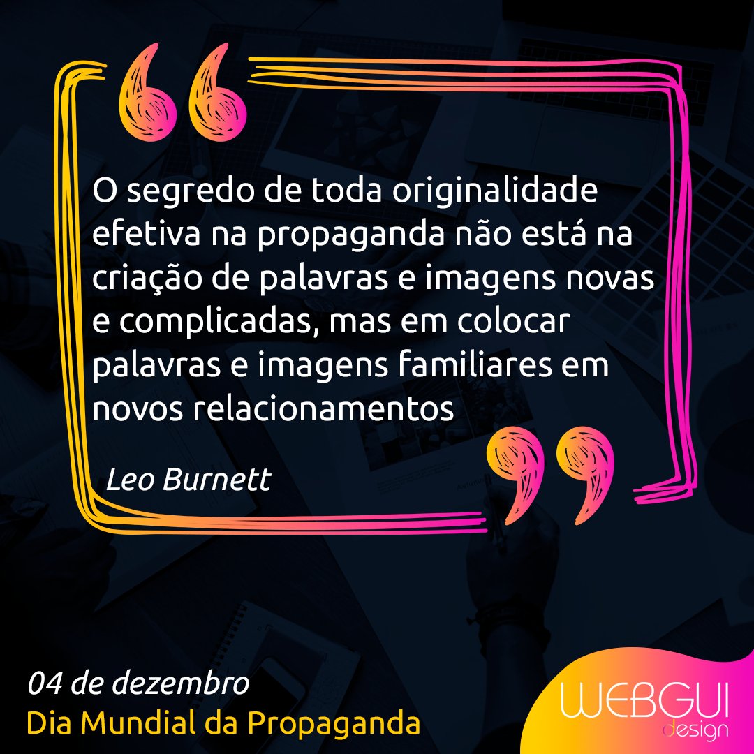 grupowebgui's tweet photo. Feliz #DiaDaPropaganda 😀
#Webgui #WebguiDesign #Propaganda #Criatividade https://t.co/uAKlxsyW1l