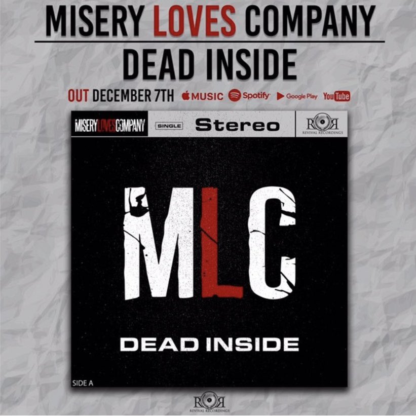 RevivalRecs's tweet photo. Friday is quickly approaching and you know that that means.. New @MLC_OfficialNJ will be in your ears very soon! Who’s hyped?? 🖤👻 #Revival52 https://t.co/7XYRgoFEGo