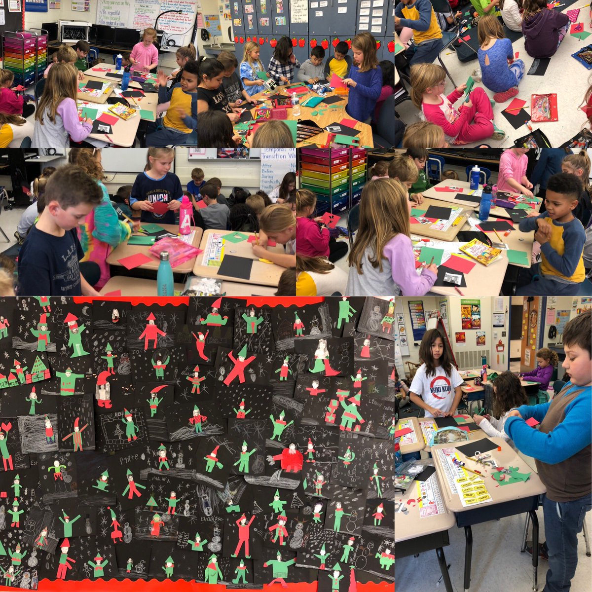 MrsGuthrieNWE's tweet photo. This week, second graders “Elfed” themselves for our grade-wide December activity! #teamWTE @mrsberkesWTE @MrsDoanWTE @PettitWTE https://t.co/qrwpKhQmHT