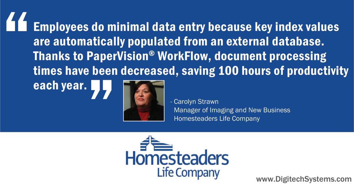 ECMNOW's tweet image. How would you like to boost your overall #productivity in your organization each year? Learn how @myHomesteaders #saves 100 hours each year streamlining #DocumentProcesses! bit.ly/2LSEuu0