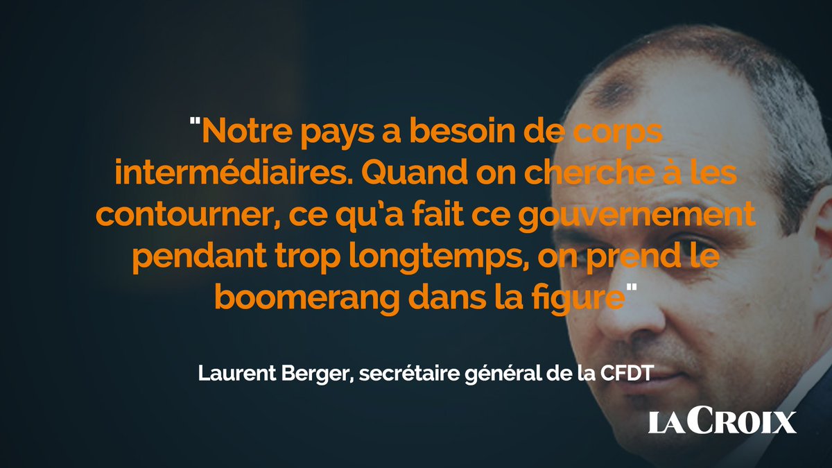 [ENTRETIEN EXCLUSIF] Laurent Berger, secrétaire général de la <a href="/CFDT/">CFDT</a>, réagit aux annonces d’Édouard Philippe dans La Croix 👉bit.ly/2zIcepB