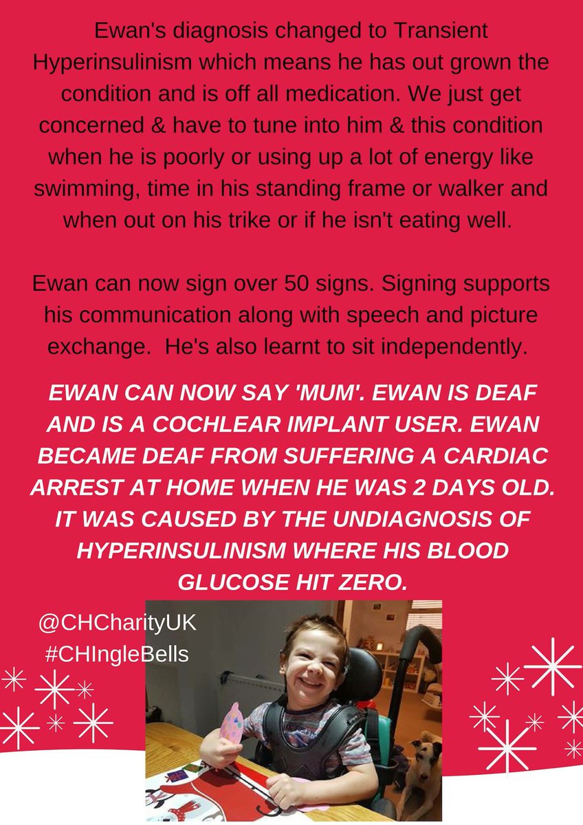 CHCharityUK's tweet photo. A special thank you to Mary for updating us on her son Ewan &amp; how important it is to keep campaigning for a correct &amp; early diagnosis with prompt treatment to minimise neurological harm &amp; damage to our CHI kids.
We aim to get professionals to understand how dangerous it can be. https://t.co/l8AaKaNWFP