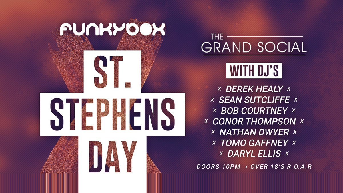 FunkyboxDublin's tweet image. Join us in The Grand Social Stephens night house music all music all night long 🤪