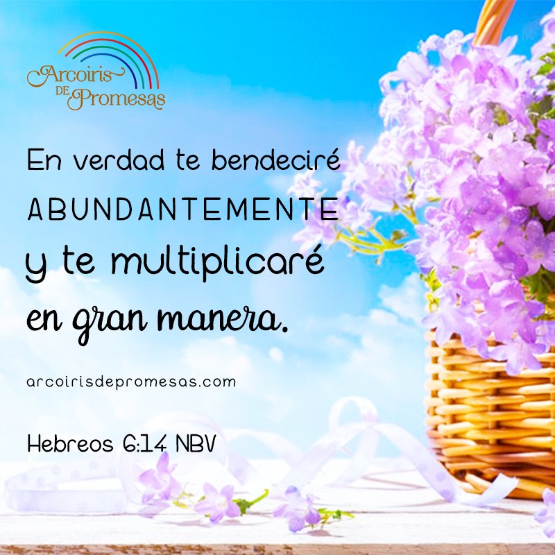 Arcoiris De Promesas Lapromesadehoy El Primer Proposito Que Dios Tiene Para Nosotras Es Bendecirnos Pero No Un Poco Sino A Manos Llenas Creelo Y Camina Hacia La Bendicion T Co 7noynzo7j2