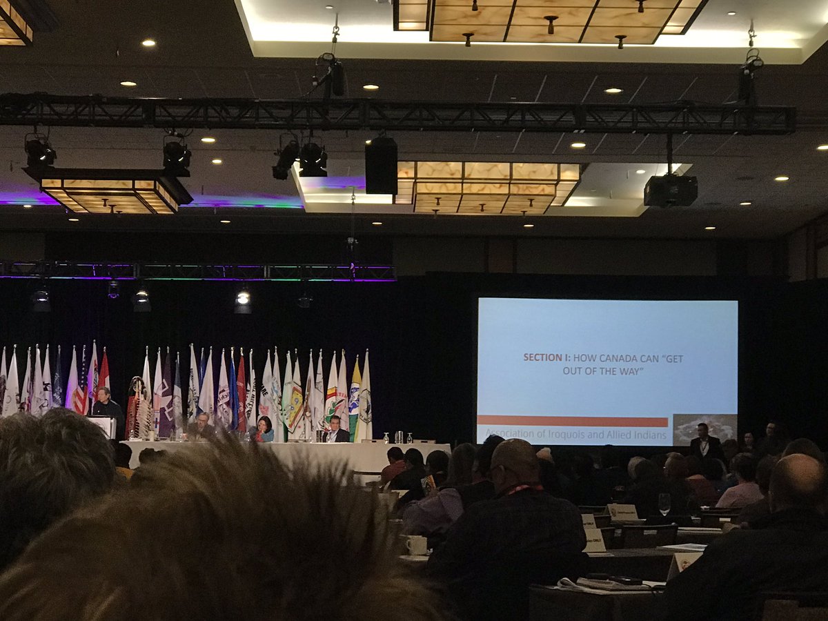 samwajashk's tweet photo. How can Canada “get out of the way”? The discussion on the proposed framework continues at the #AFNSCA18 https://t.co/fzeQupvWL2
