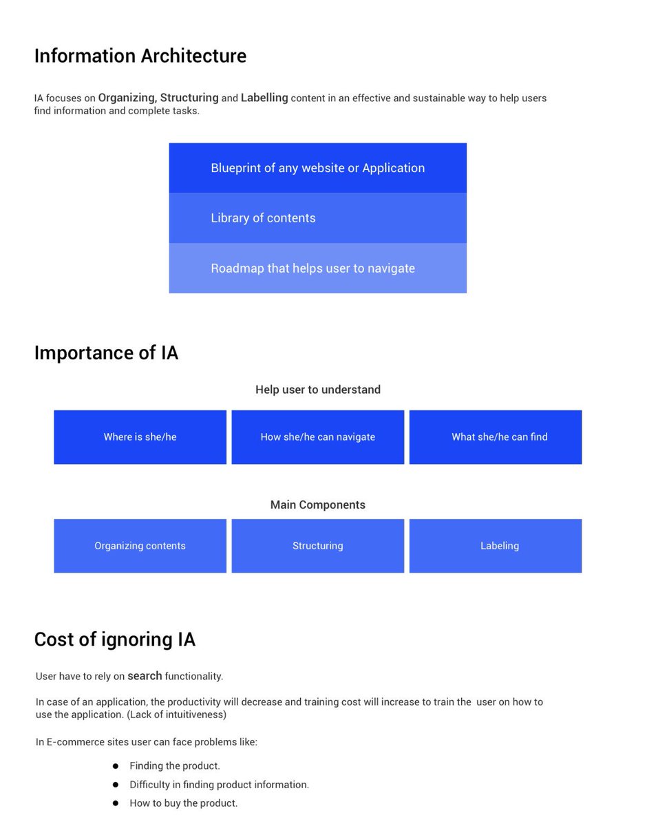 AatelesDesign's tweet image. Information Architecture- Importance of IA and Cost of ignoring IA.

#informationarchitecture #ux #uxdesign #uxdesigner #ui #userexperience #aateles #aatelesdesign