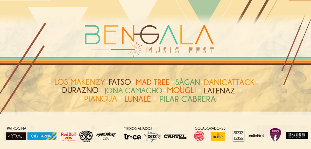 cartelurbano's tweet photo. #AgendaCartel | El sábado será el día para el @BengalaFest , un encuentro de sonidos alternativos que en su tercera versión que amplificará la música de 13 agrupaciones al aire libre. Caiga a parchar y apoye la escena musical colombiana.

Toda la info  👉 https://t.co/fub1pPSUUu. https://t.co/KzW2qqnUyo