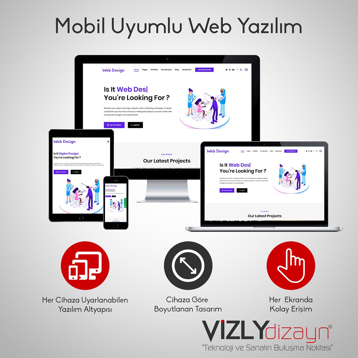 vizly's tweet photo. Vizly Dizayn Mobil Uyumlu Web Yazılım  #design#software#web https://t.co/iKRHdKMClh