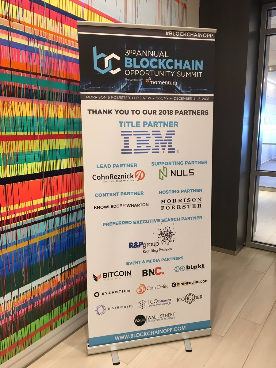 MoFoLLP's tweet photo. We are excited to kickoff the 3rd Blockchain Opportunity Summit in our New York office. #blockchainopp https://t.co/h5SQ5QHgi3