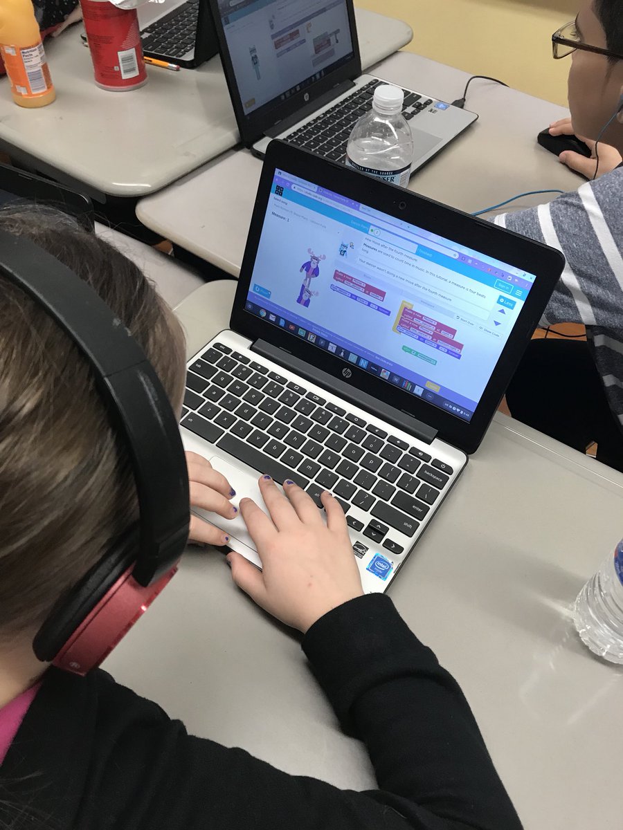 Mrs__Gallo's tweet image. My homeroom students took part in Computer Science Education Week by coding dance parties today! #CSforAll #WeeCode #CSEdWeek @SuzanneMera