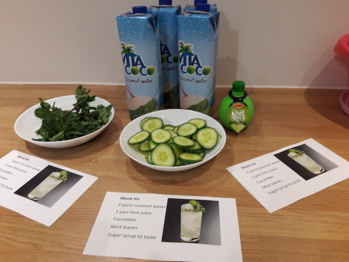 OakeleyHouse's tweet photo. Ready for Yr 10 mocktails! https://t.co/3qkQPr2gDW