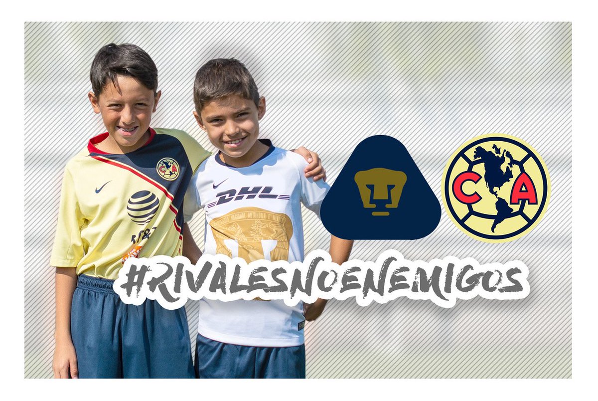 ClubAmerica's tweet photo. El #ClásicoCapitalino se disputa en la cancha
#RivalesNoEnemigos https://t.co/9MfknfDieJ