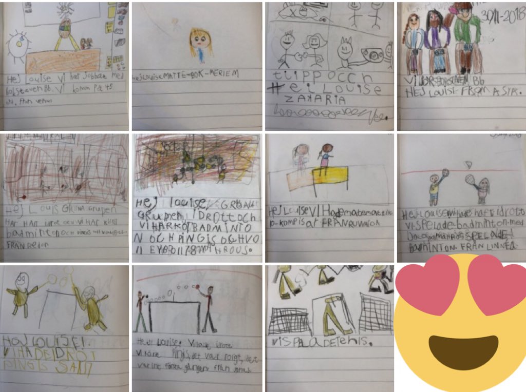 Att vara en motiverande mottagare. 😍 Tack 1A för underbara brev! #landamäreskolan #skribenter #tcrwp #stoltrektor