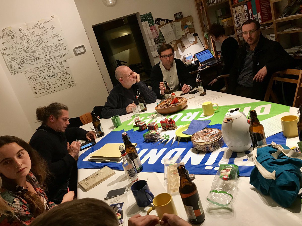 Offene #Mitgliederversammlung vom 4.12 der Bündnis90/Die Grünen in der Geschäftsstelle in Brandenburg an der Havel.