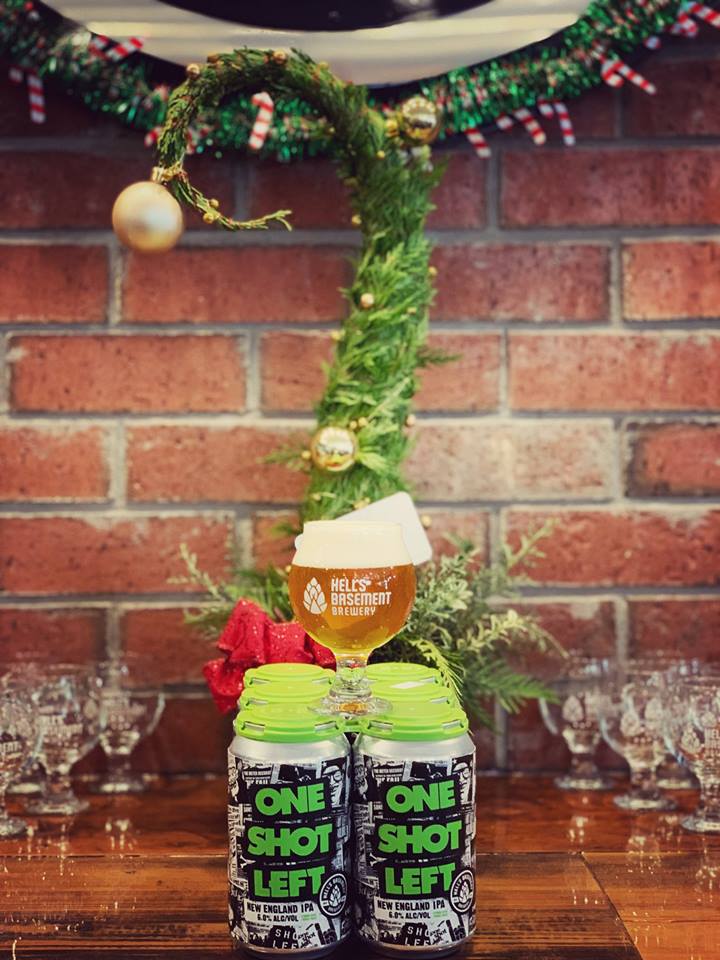 HellsBasementMH's tweet photo. Christmas is coming early! We've got our One Shot Left New England style India Pale Ale on tap and in cans!
It's a smaller batch so it is going to go very fast! But don't worry, we've got more in the tanks!
#NEIPA #deilcious #OneShotLeft #craftbeer #drinklocal🍺 https://t.co/vwIhZolbAW