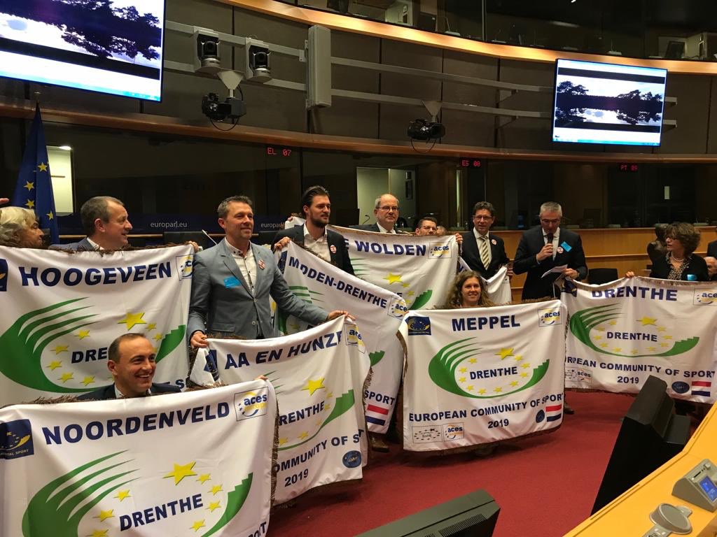 Yes! Drenthe mag zich in 2019 ‘European Community of Sport’ noemen. #drenthesportregioeu