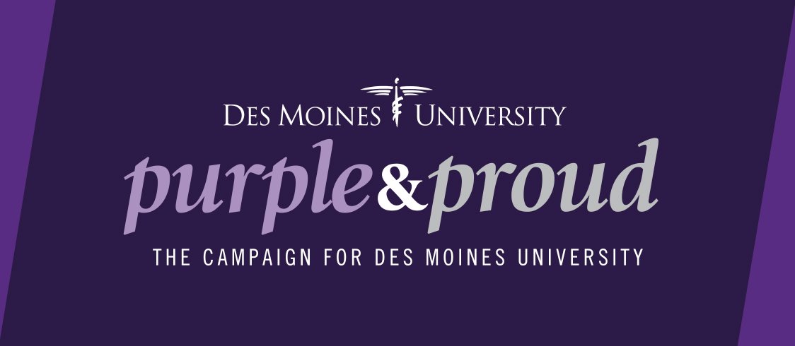 DesMoinesUniv's tweet photo. #DMUpurpleandproud is HERE! Learn more about the Campaign for Des Moines University at https://t.co/Qzlf3Fp9Yo. https://t.co/gM3v7P2Bkx