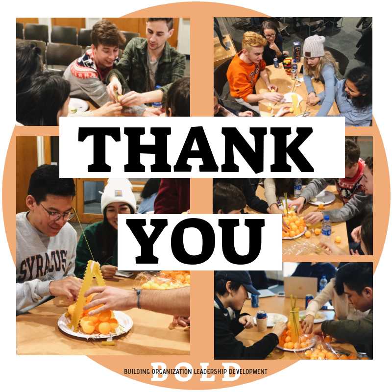 CuseActivities's tweet photo. THANK YOU to all the RSO members and officers that attended our BOLD workshops this semester! Interested in developing organizational leadership skills? Be on the lookout for our Spring 2019 workshop schedule soon! #LeadSU https://t.co/dMkm40iSRv