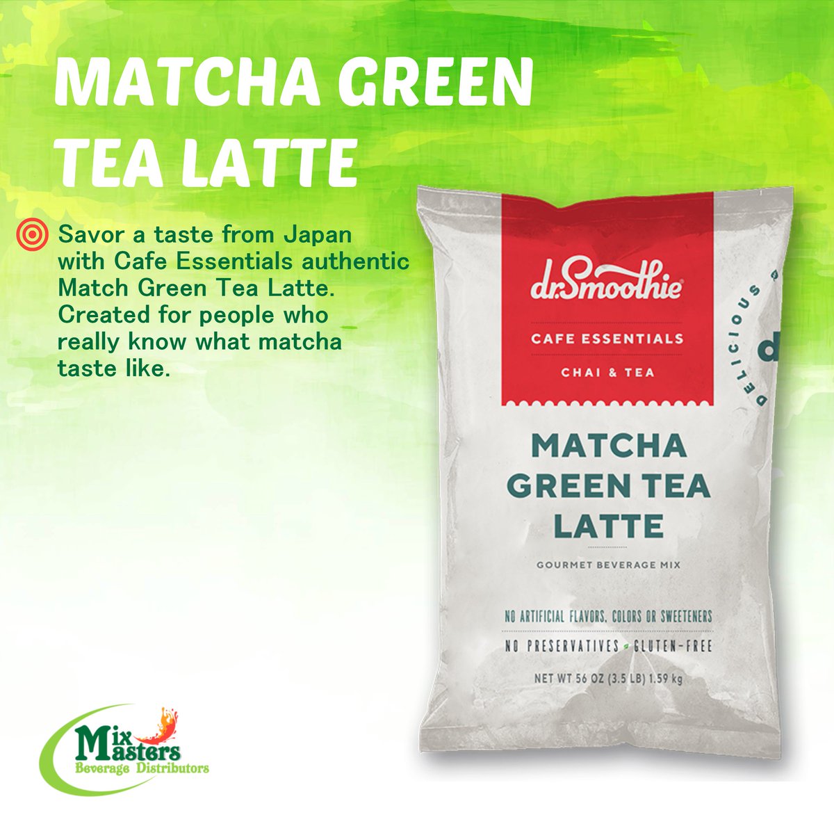 mixmastersbev's tweet photo. Savor a taste from Japan with Cafe Essentials authentic Match Green Tea Latte. Created for people who really know what matcha taste like.
https://t.co/ZHq2LoDYE2

#MixMastersBeverage #BeverageDistributors #vegetarian #wellness #summer #strawberry #yummy #yum #glutenfree https://t.co/xYyuiS1i7Z